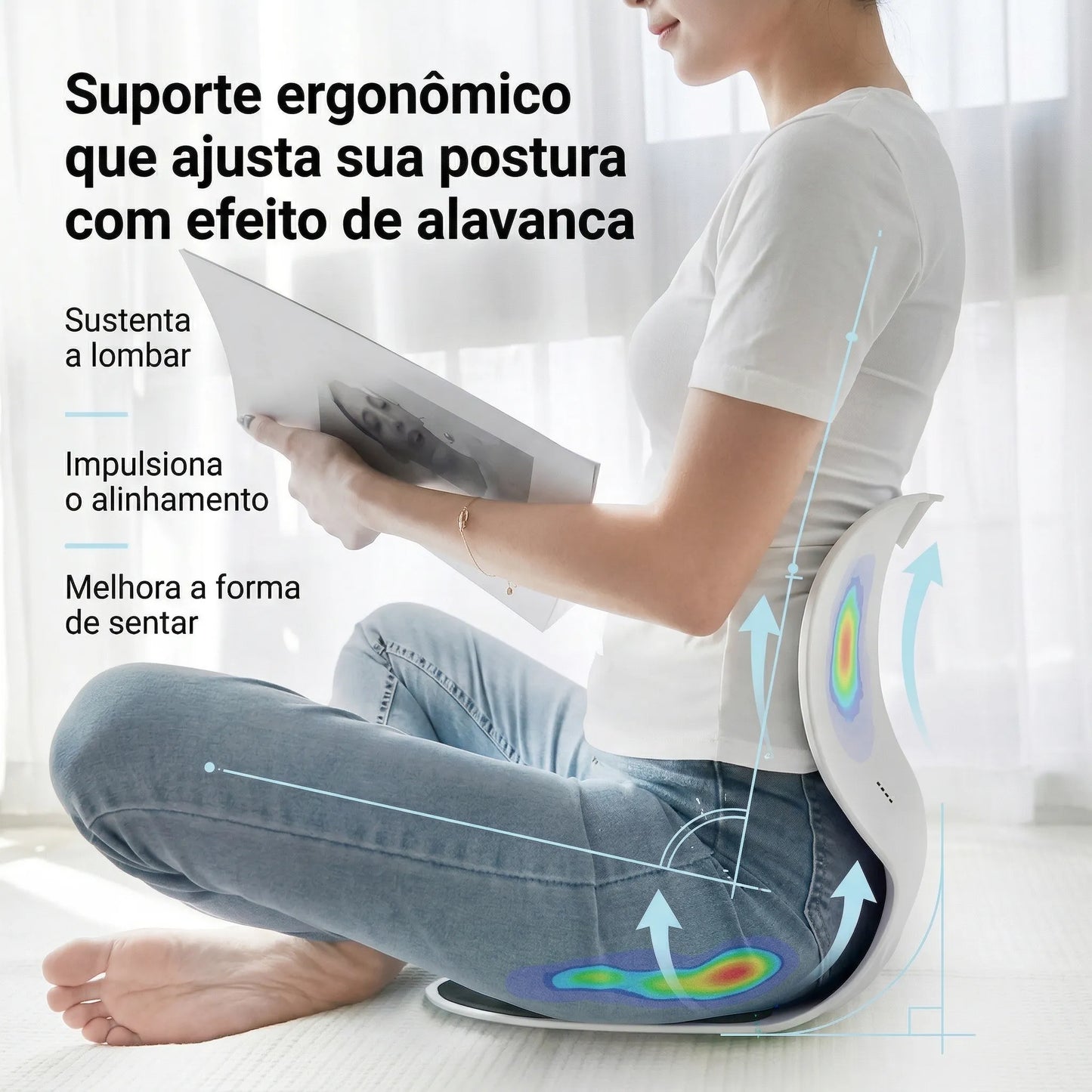 Cadeira de Apoio Ergonômico - Dorsen