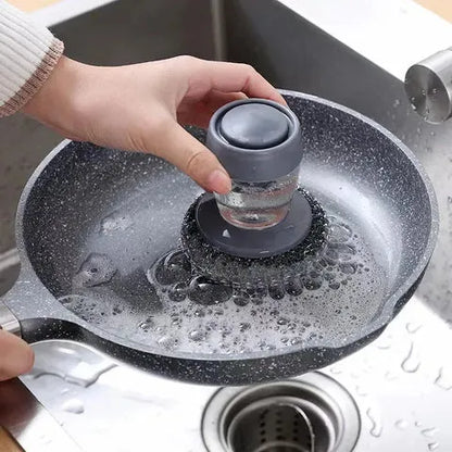 Escova de Limpeza com Dispenser de Detergente 