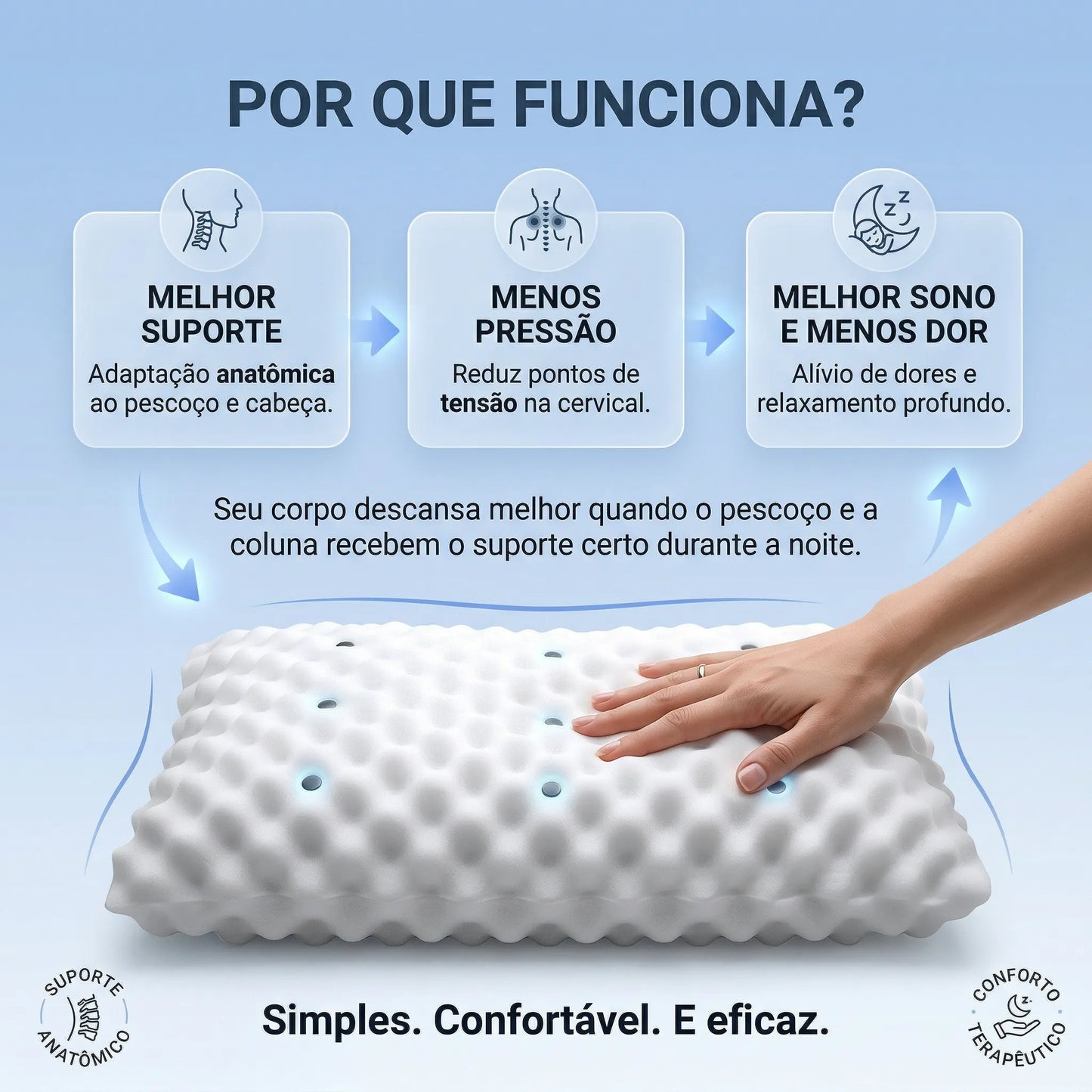 Travesseiro Terapêutico Magnético com Infravermelho