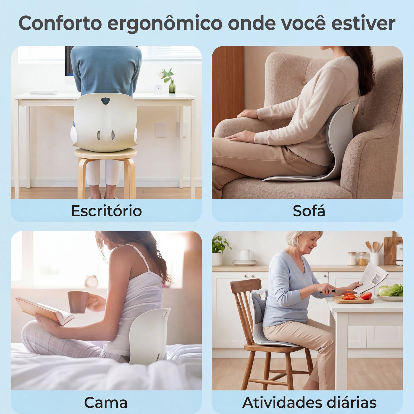 Cadeira de Apoio Ergonômico - Dorsen