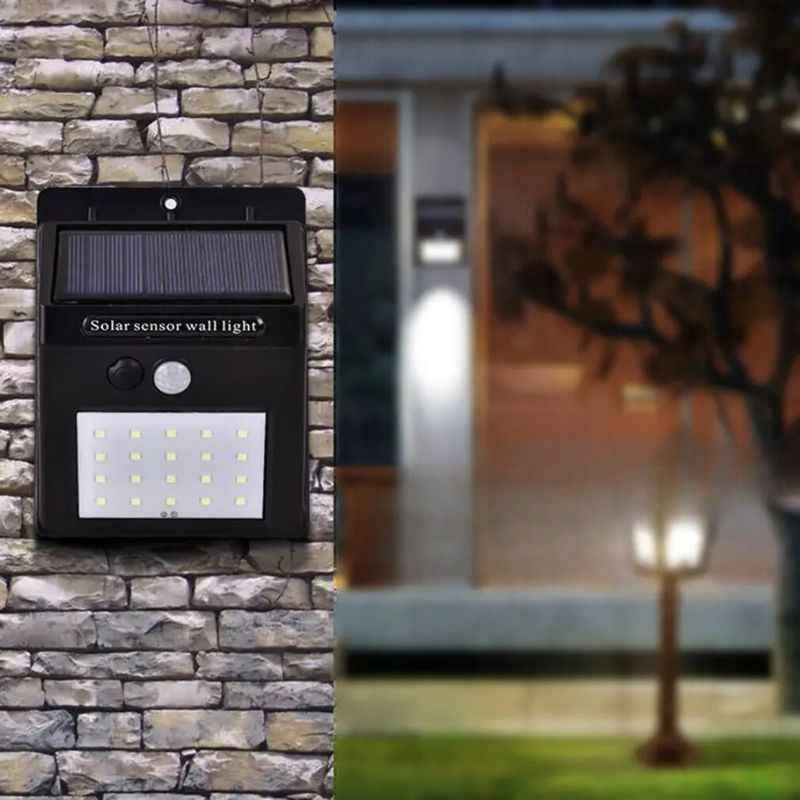 Refletor Solar Externo em Led com Sensor de Movimento