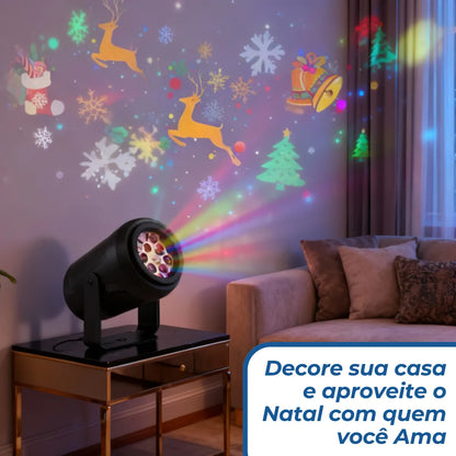 Projetor Natalino Led Desenhos - 16 Padrões