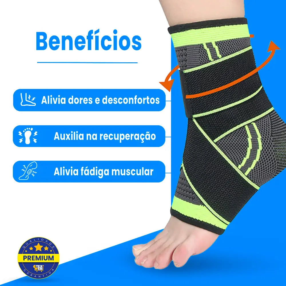 Tornozeleira Ortopédica Estabilizadora - Kit 2 Unidades