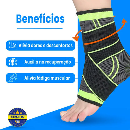 Tornozeleira Ortopédica Estabilizadora - Kit 2 Unidades