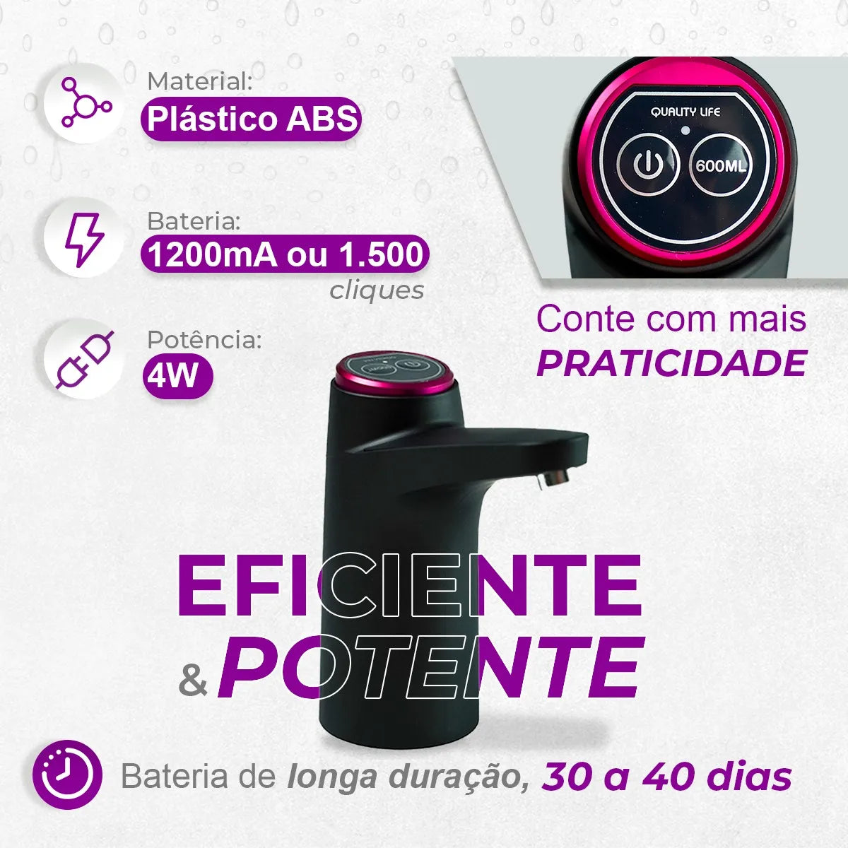 Bomba Elétrica para Galão de Água
