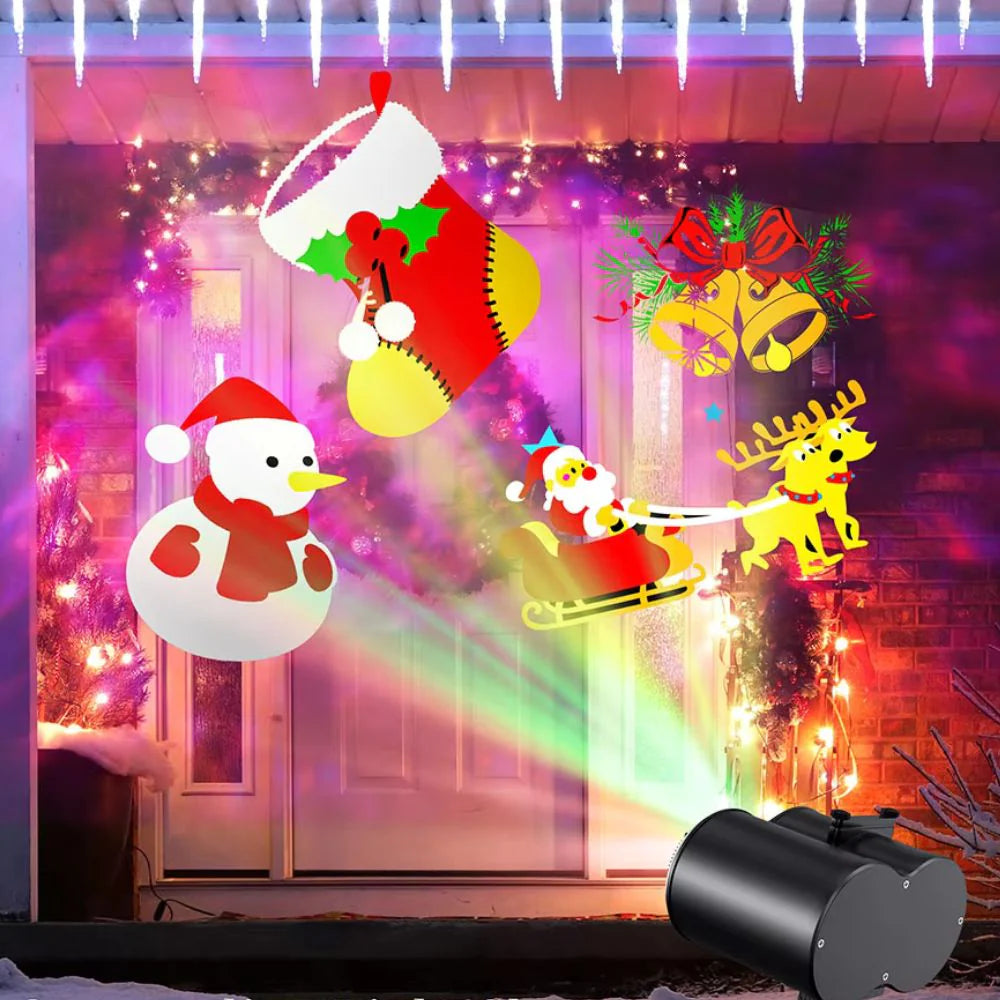 Projetor Natalino Led Desenhos - 16 Padrões