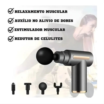 Pistola Massageadora Muscular de Alta Potência