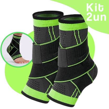 Tornozeleira Ortopédica Estabilizadora - Kit 2 Unidades