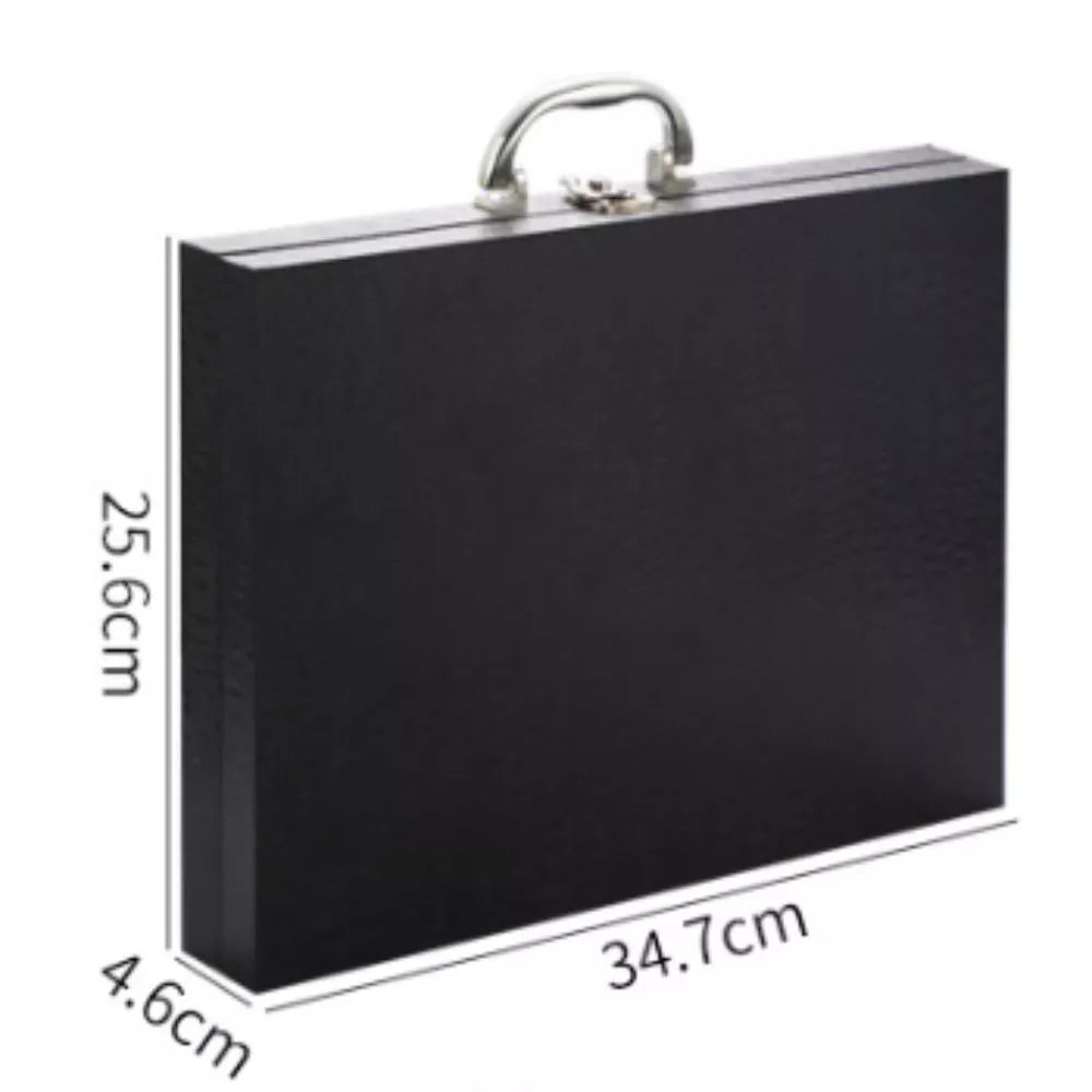 Jogo Talheres 24 Peças Inox Premium Com Maleta