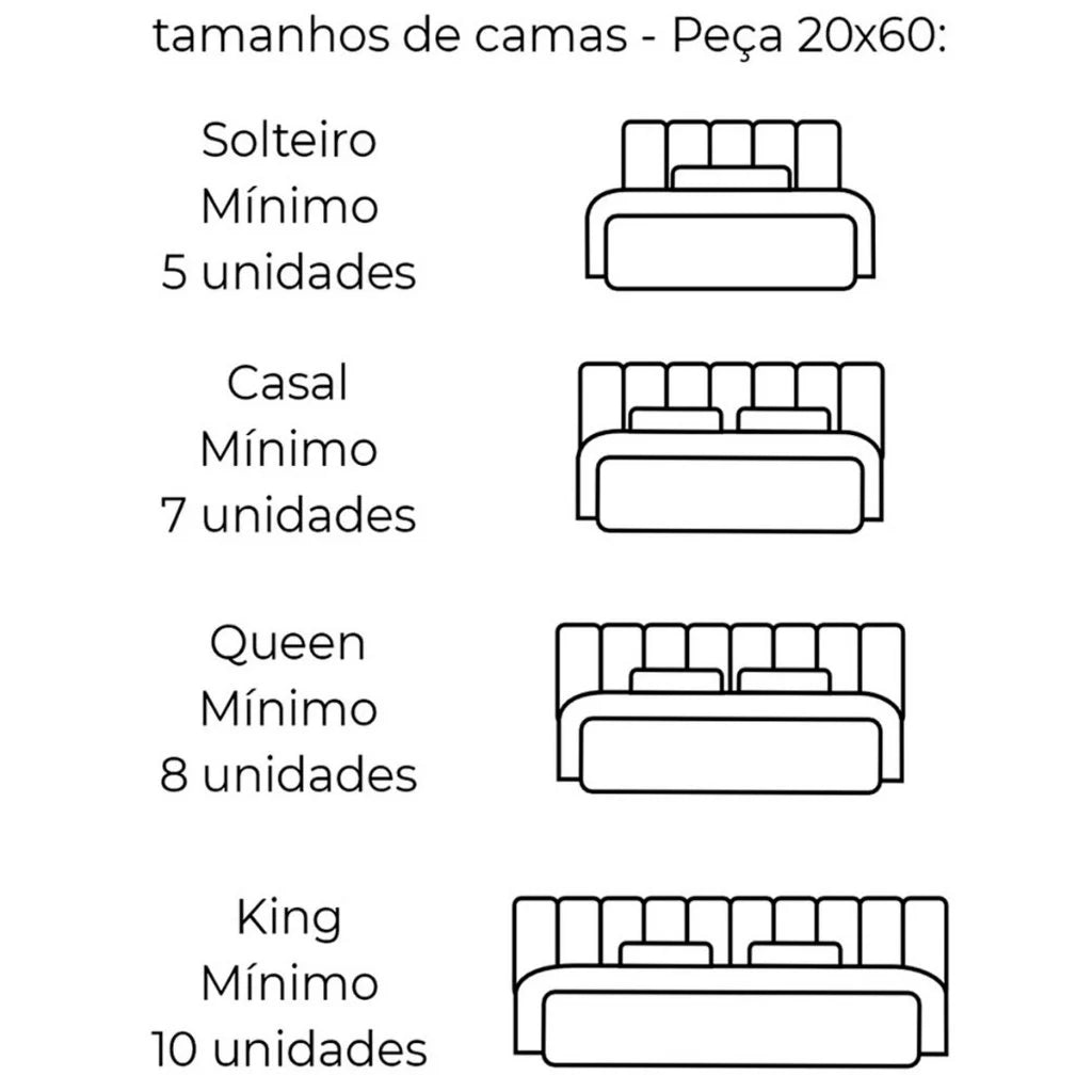 Cabeceira de Cama Estofada