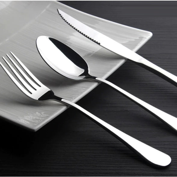 Jogo Talheres 24 Peças Inox Premium Com Maleta