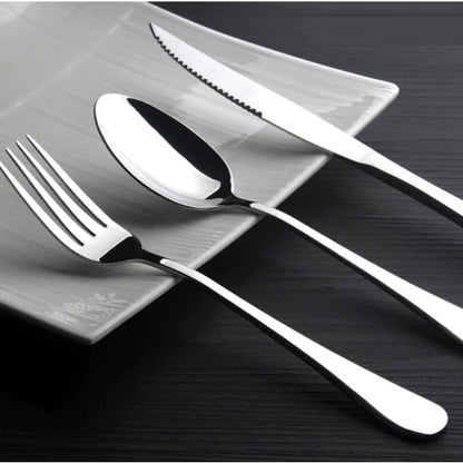 Jogo Talheres 24 Peças Inox Premium Com Maleta