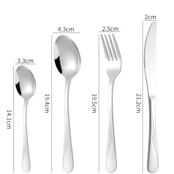 Jogo Talheres 24 Peças Inox Premium Com Maleta