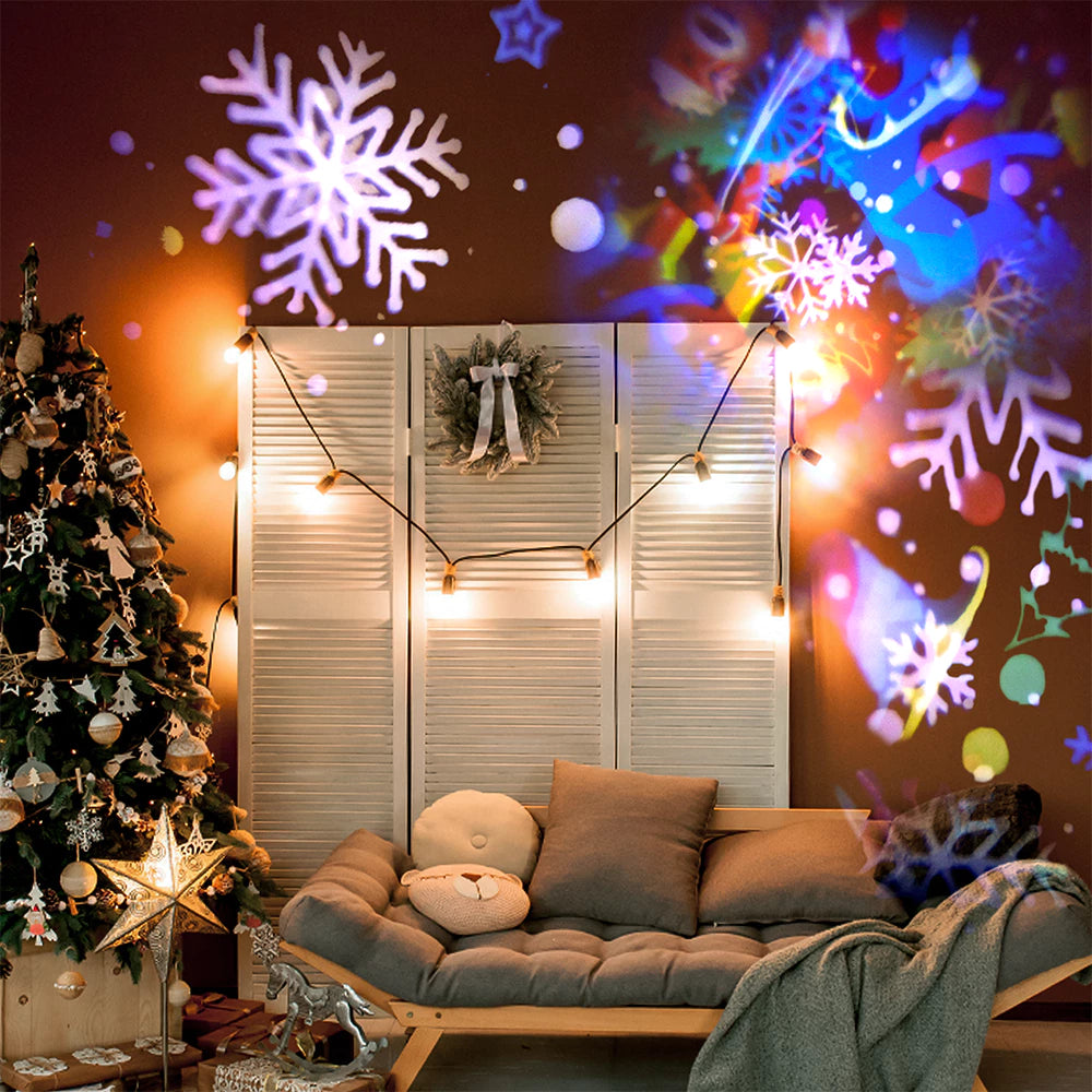 Projetor Natalino Led Desenhos - 16 Padrões