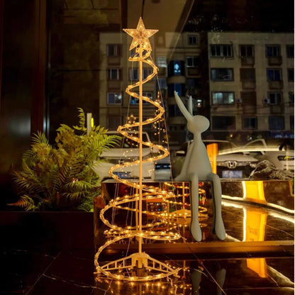 Árvore de Natal Espiral Led 1.8m com Enfeites