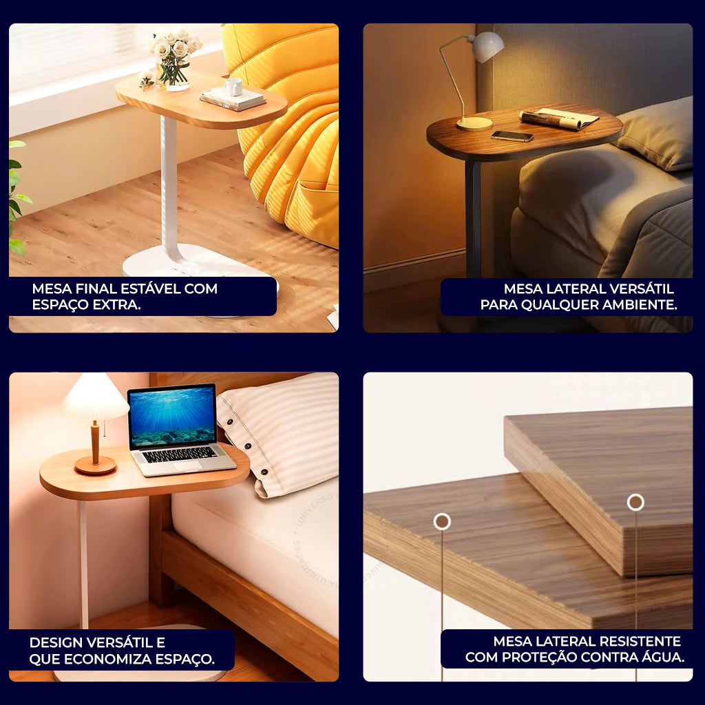 Mesa de Apoio Lateral Portátil