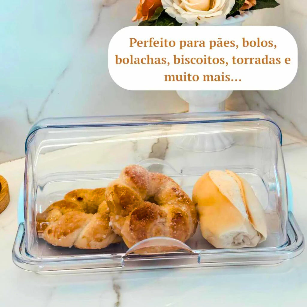 Porta Pão com Tampa Articulada