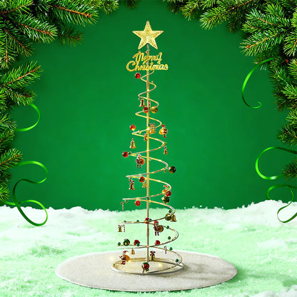 Árvore de Natal Espiral Led 1.8m com Enfeites