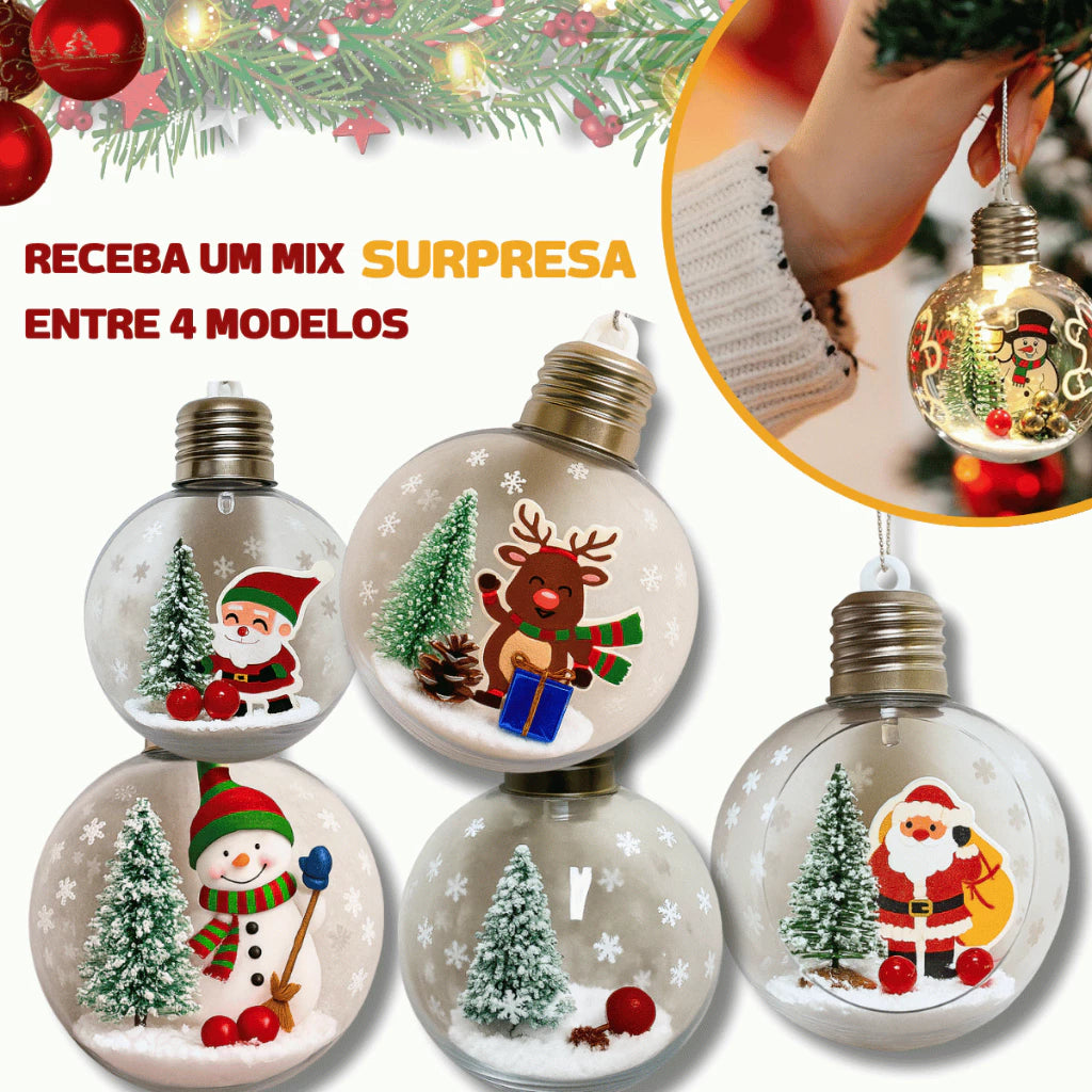 Bola de Natal em Led Decorativa de Natal