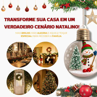 Bola de Natal em Led Decorativa de Natal