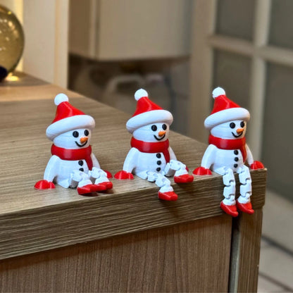 Boneco de Neve Articulado para Natal