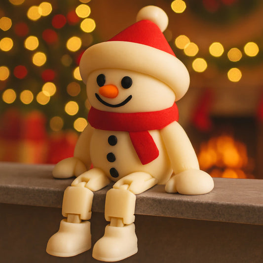 Boneco de Neve Articulado para Natal