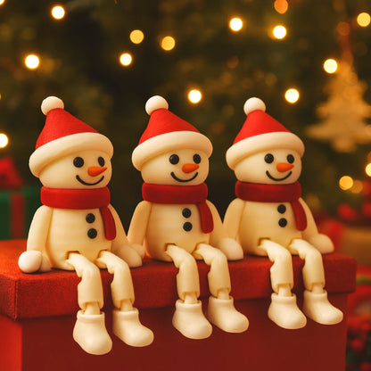 Boneco de Neve Articulado para Natal
