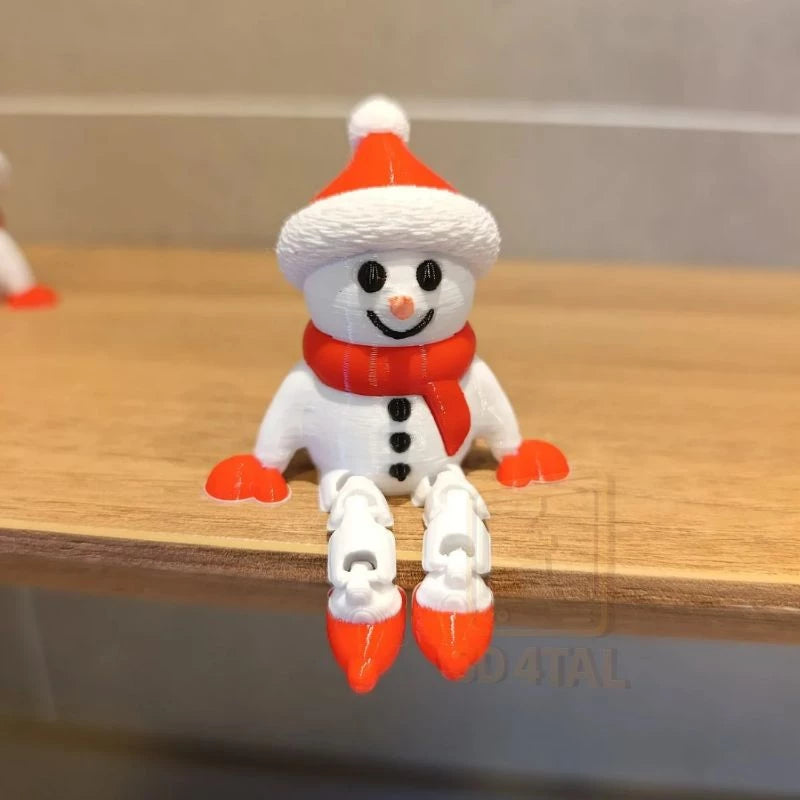 Boneco de Neve Articulado para Natal