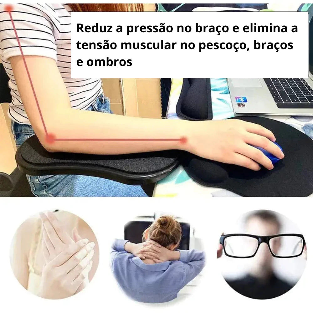 Suporte Ergonômico de Mesa para Braço e Punho