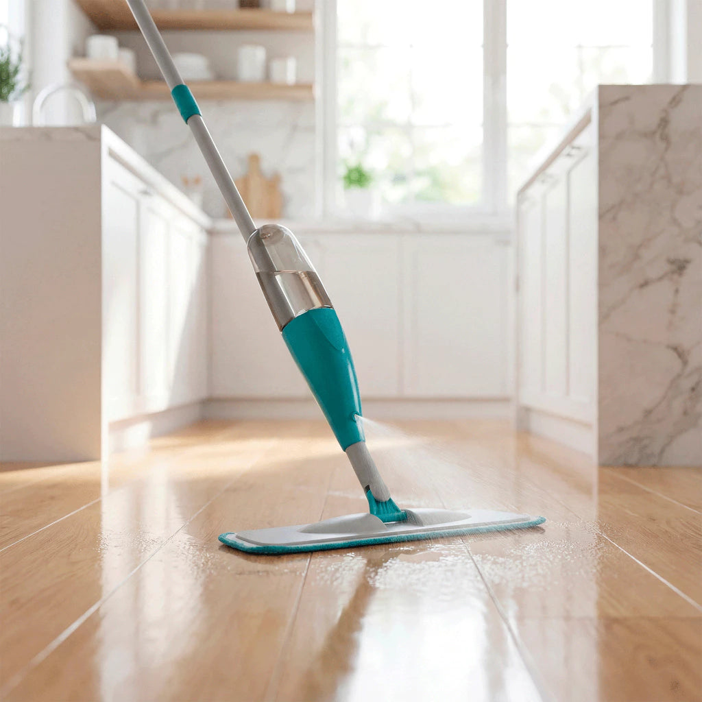 Esfregão Mop Giratório com Reservatório Spray