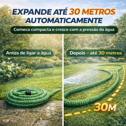 Mangueira de Jardim Expansível com Esguicho