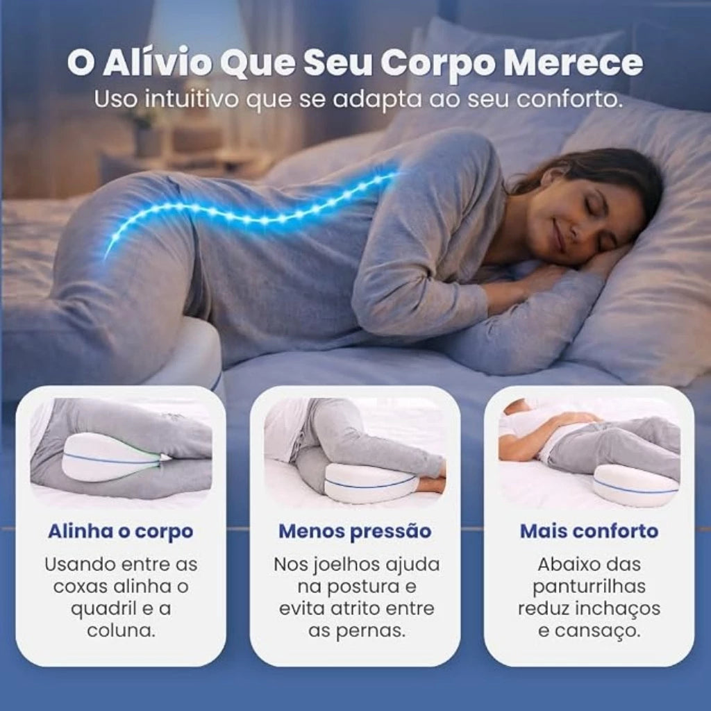 Travesseiro Ortopédico para Pernas