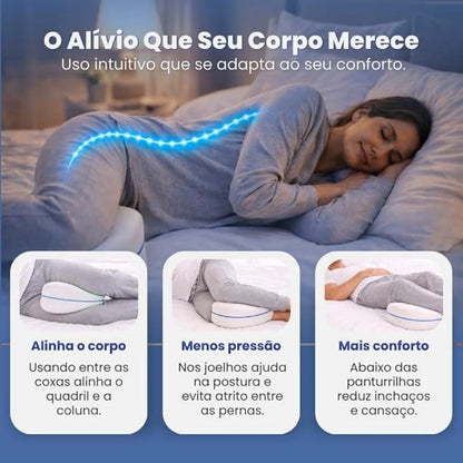 Travesseiro Ortopédico para Pernas