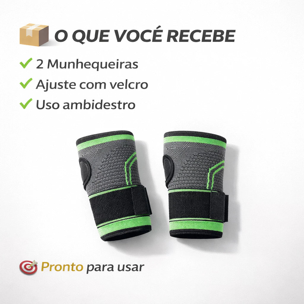 Munhequeira Ortopédica Ajustável de Pulso - Compre 1 Leve 2