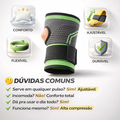 Munhequeira Ortopédica Ajustável de Pulso - Compre 1 Leve 2