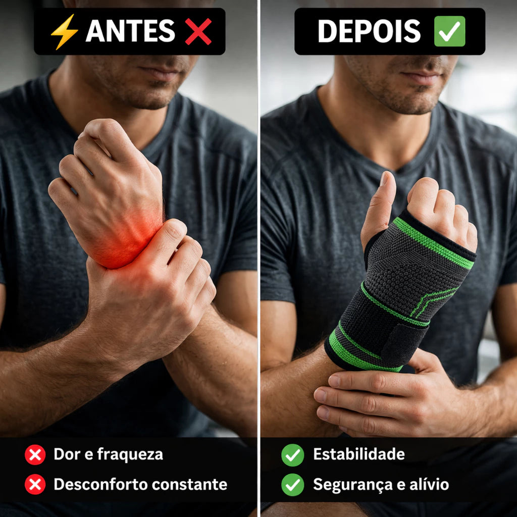 Munhequeira Ortopédica Ajustável de Pulso - Compre 1 Leve 2