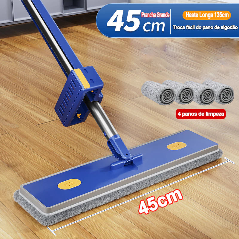 Esfregão e Balde Dobrável com Raspador de Desaguamento - Kit 9 Conjunto