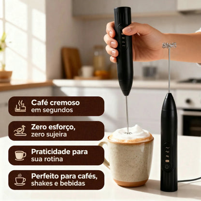 Batedor Misturador Mixer Elétrico para Bebidas