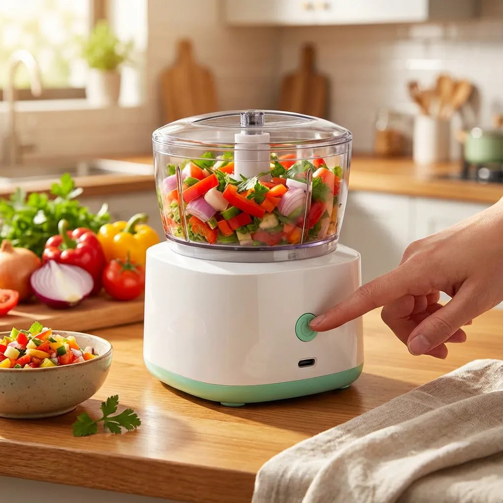 Processador de Alimentos Elétrico Portátil