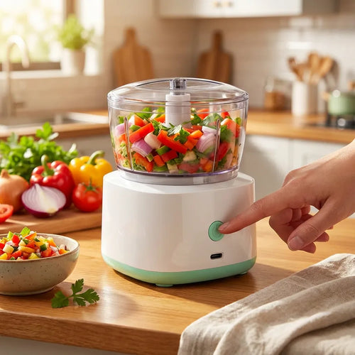 Processador de Alimentos Elétrico Portátil