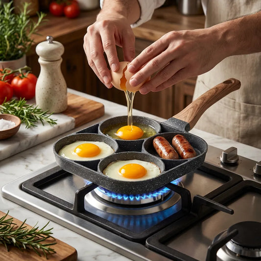 Frigideira Antiaderente de Cerâmica 4 em 1