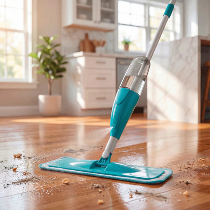 Esfregão Mop Giratório com Reservatório Spray