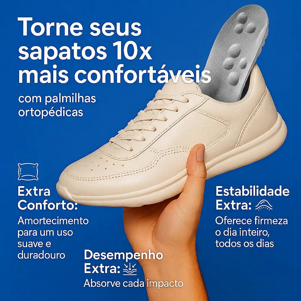 Palmilha Ortopédica Massageadora