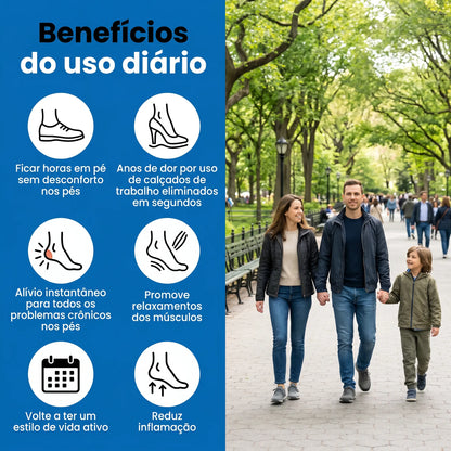 Palmilha Ortopédica Massageadora