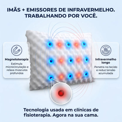 Travesseiro Terapêutico Magnético com Infravermelho