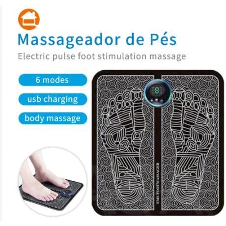 Massageador Elétrico para Pés com Eletroestimulação