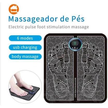 Massageador Elétrico para Pés com Eletroestimulação