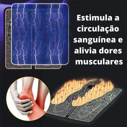 Massageador Elétrico para Pés com Eletroestimulação