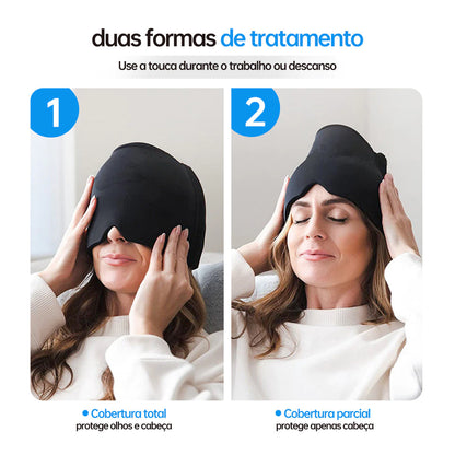 Touca de Terapia Térmica Gel Quente e Fria