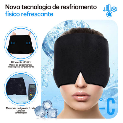 Touca de Terapia Térmica Gel Quente e Fria